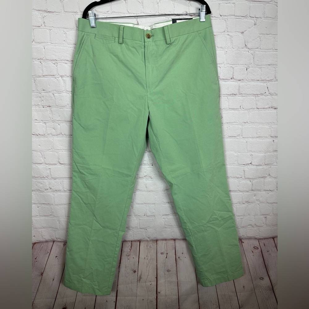 NEW Tailorbyrd Collection 36 x 30 Straight Leg Chinos‎ Pants Dusty Green $125